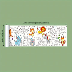 Creative Doodle and Painting Roll for Kids, 3m Expanded Doodle Paper