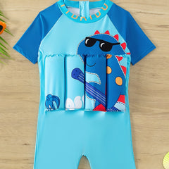 Cute Shark Print Boys Swimsuit for Summer Fun