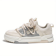 Men's Chunky Skate Shoes Good Traction Breathable Lace-up Sneakers
