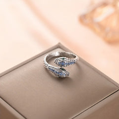Adjustable Snake Ring Hip Hop Reptile Party Jewelry For Boys