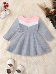 Baby Girls Long Sleeve Pleated Dress