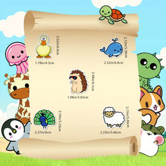150 Cartoon Animal Stickers for Kids - Reward Stickers