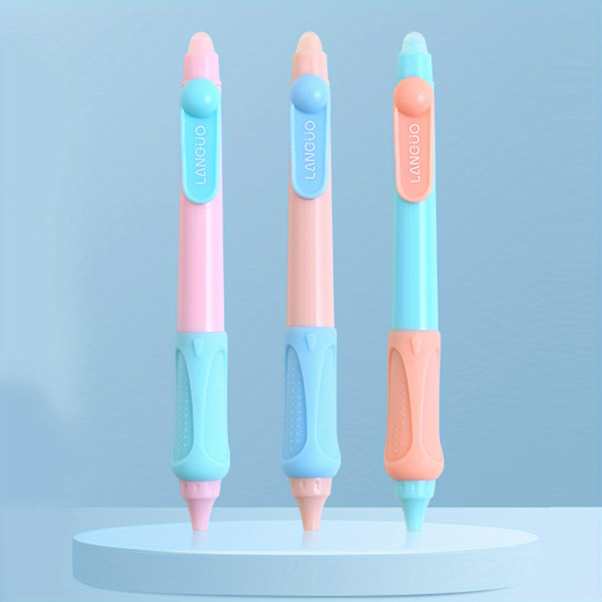3pcs Erasable Retractable Gel Pen 0.5mm Ink Writing Painting School Office