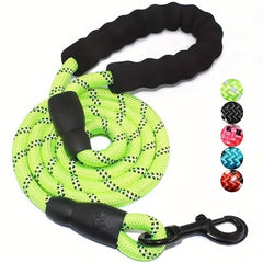 Reflective Dog Leash with Padded Handle for Strong Dogs