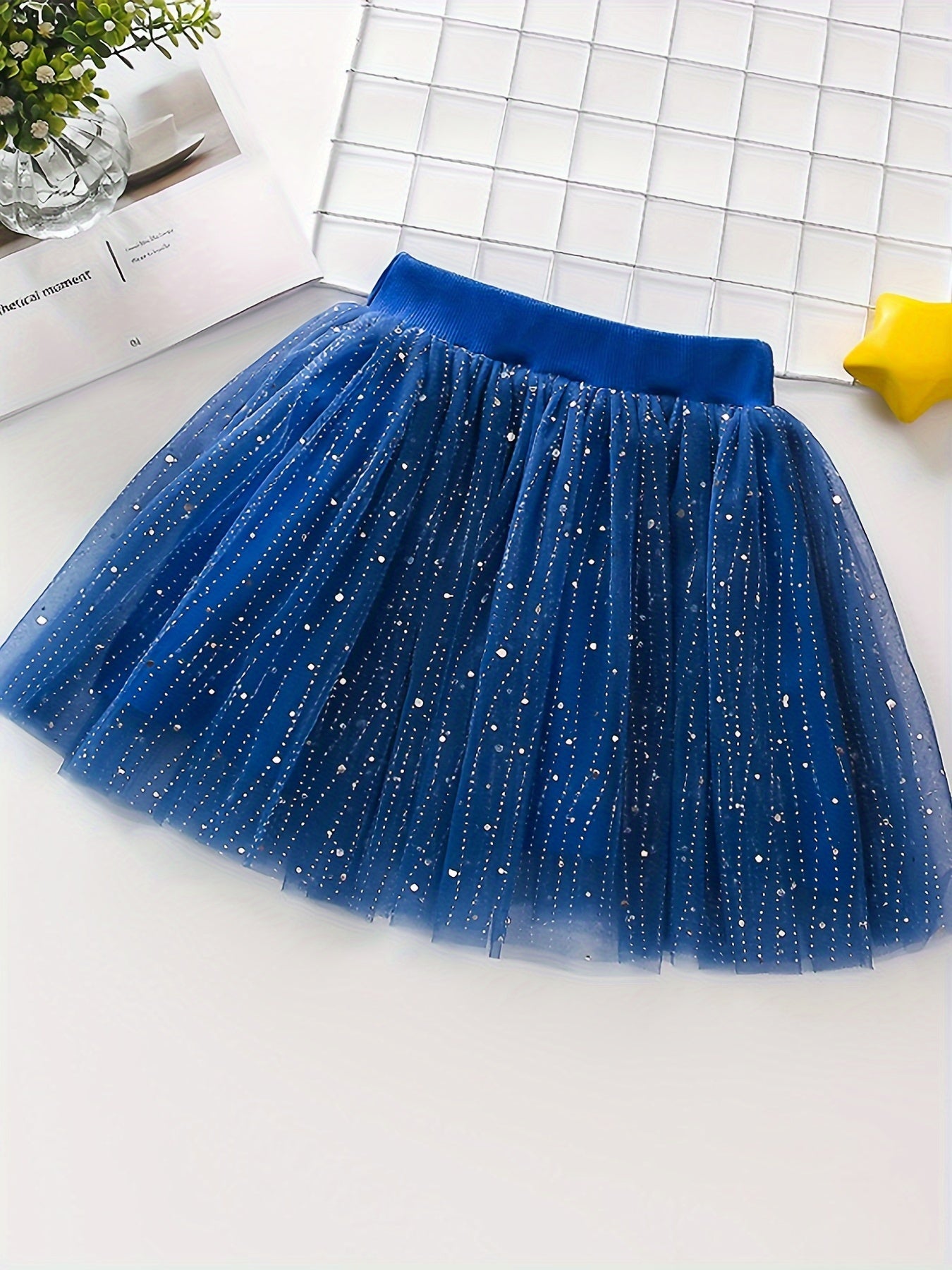 Toddler Girls Sequin Tutu Skirt for Dance Ballet Party