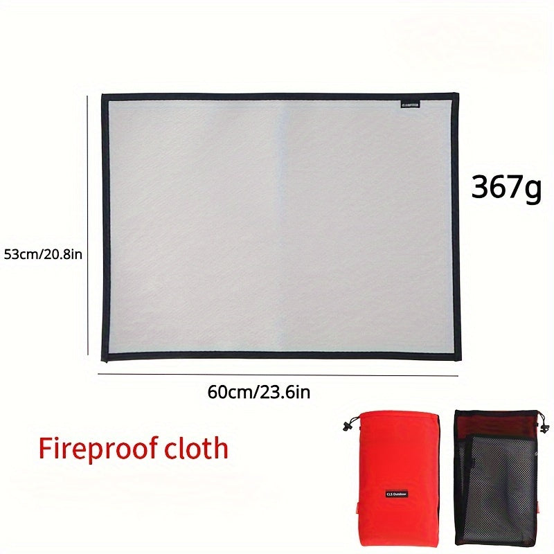 Fire Pit Mat Fireproof Fibreglass BBQ Floor Protector Mat