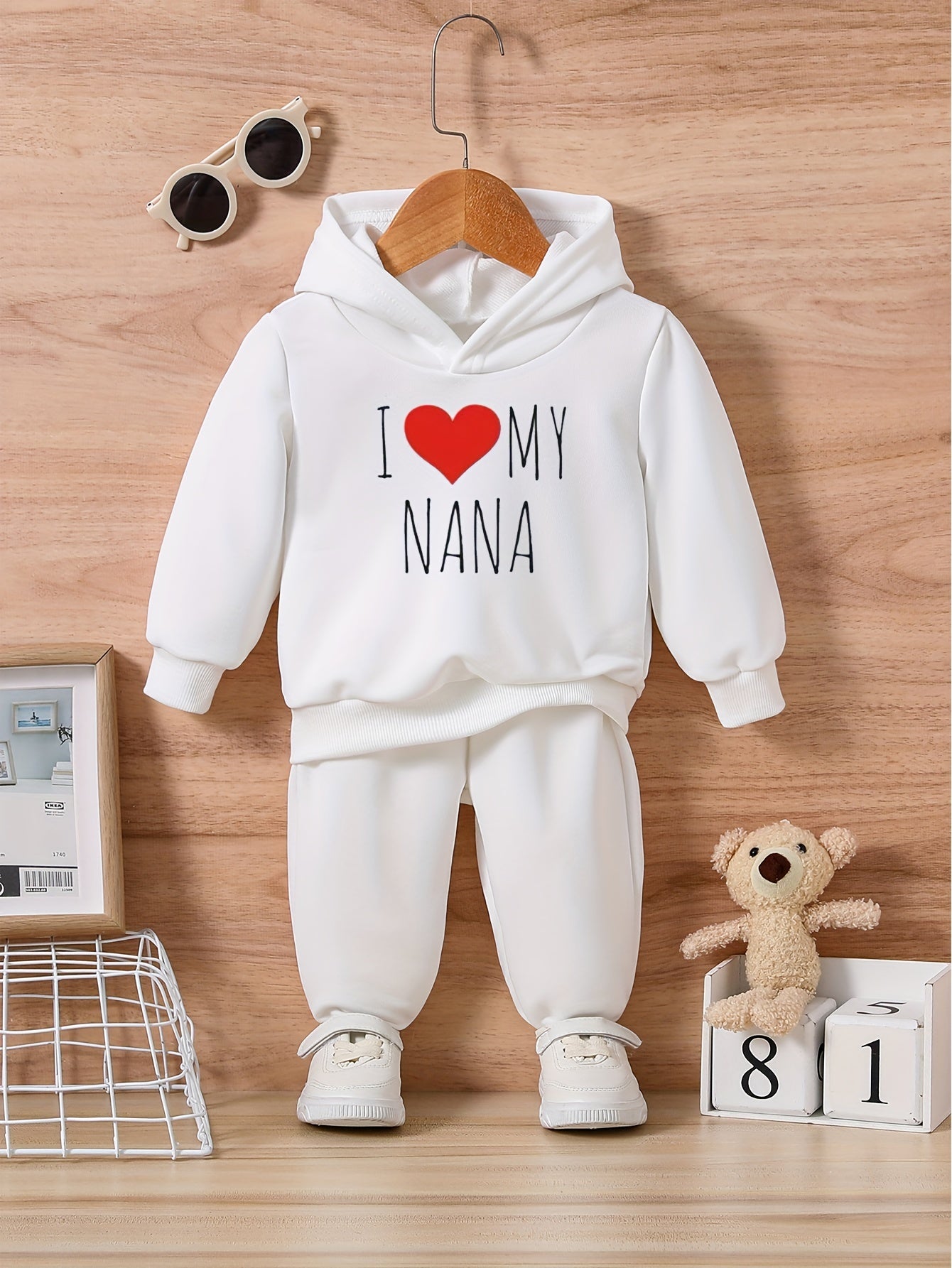 Lover Graphic Baby Set Long Sleeve Sweatshirt & Trousers