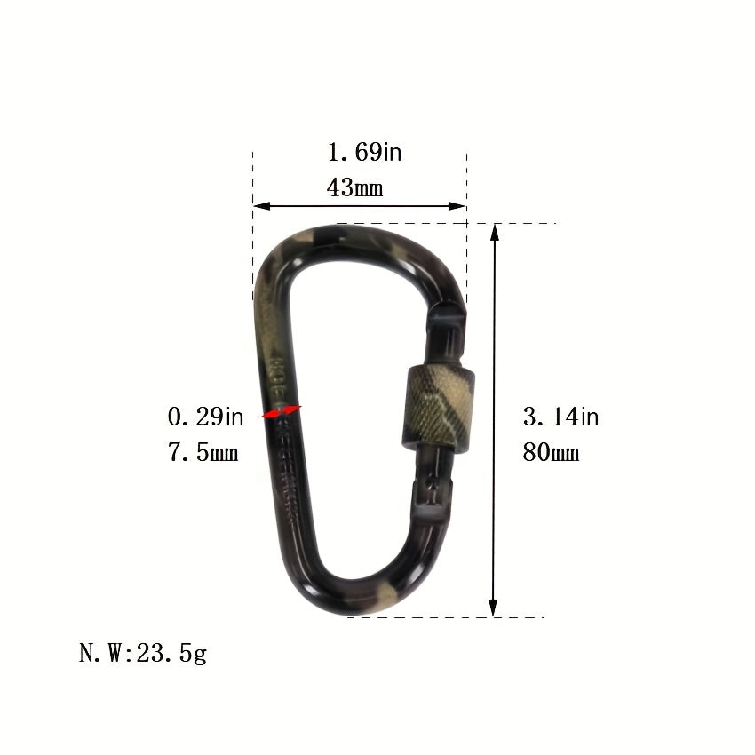 Camouflage Locking Buckle for Backpack and Water Bottle Hanging