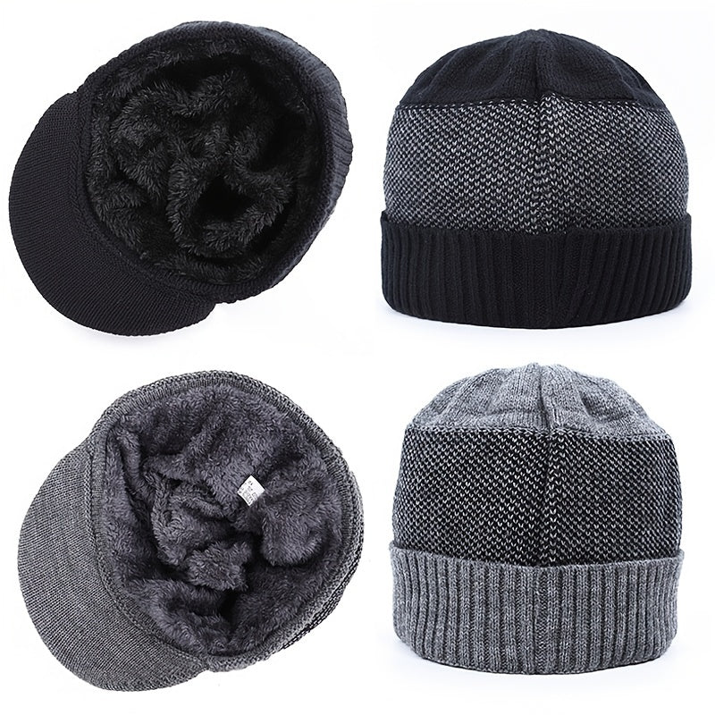Thermal Fleece Hat Halter Set Thickened