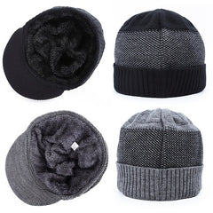 Thermal Fleece Hat Halter Set Thickened