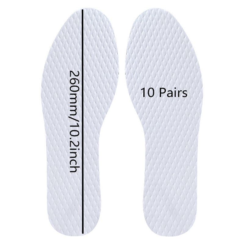 10 Pairs Thin Disposable Shoe Inserts for Men Women Hiking