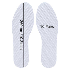 10 Pairs Thin Disposable Shoe Inserts for Men Women Hiking