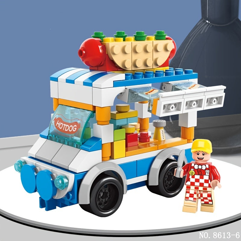 Snack Car Building Blocks Set for Kids