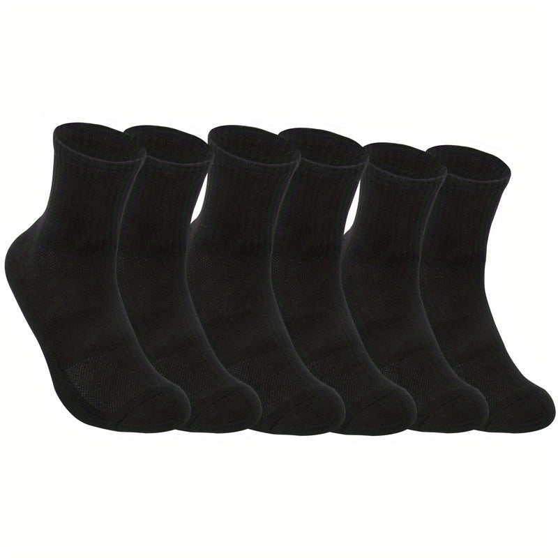 Men's Thick Cotton Mid-calf Socks for Outdoor Running Cycling