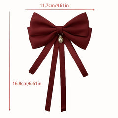 Red Bow Tie For Wedding Holiday Birthday Party Decoration Women's Accessories