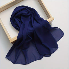 Chiffon Scarf Casual Hijab Classic Shawl Silk Head Wrap Bandana