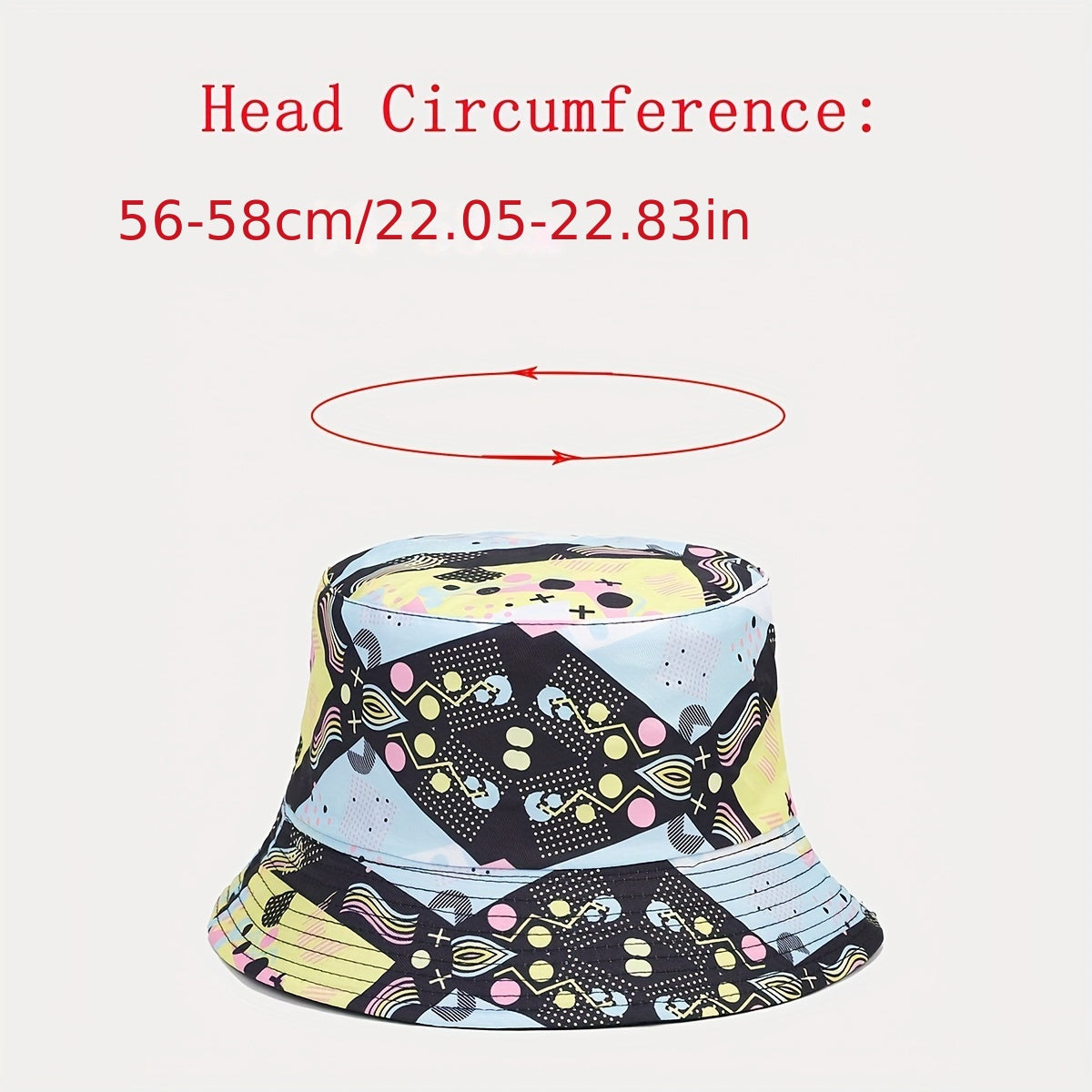 Funny Double-Sided Bucket Hat Hawaiian Vacation Sunshade Hat