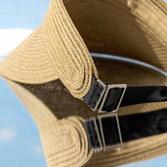 Wide Brim Straw Beach Hat for Women