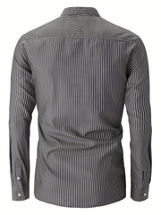 Men's Stripe Long sleeve Shirt - Spring & Summer