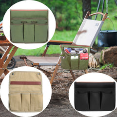 Outdoor Camping Chair Armrest Storage Bag