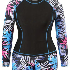 Modest Swimsuit Set Women's Plus Long Sleeve