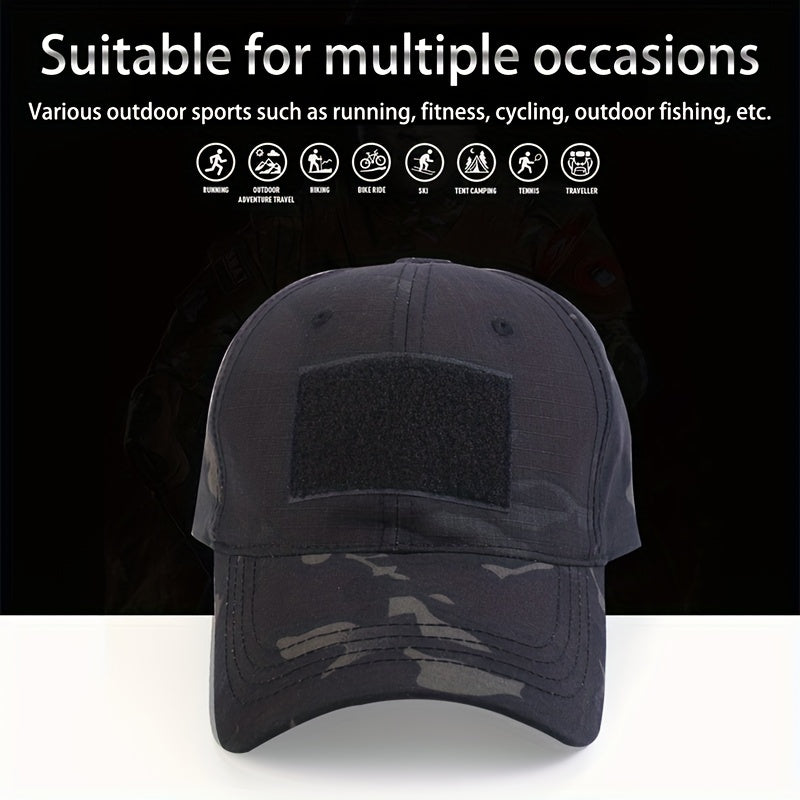 Tactical Camo Baseball Cap Sunscreen Hat for Army Hiking