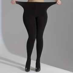 Solid High Rise Stretchy Pantyhose