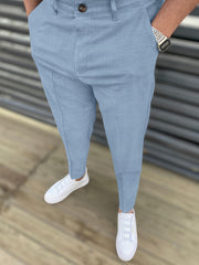 Men's Solid Stretch Dress Pants for Business Dinner