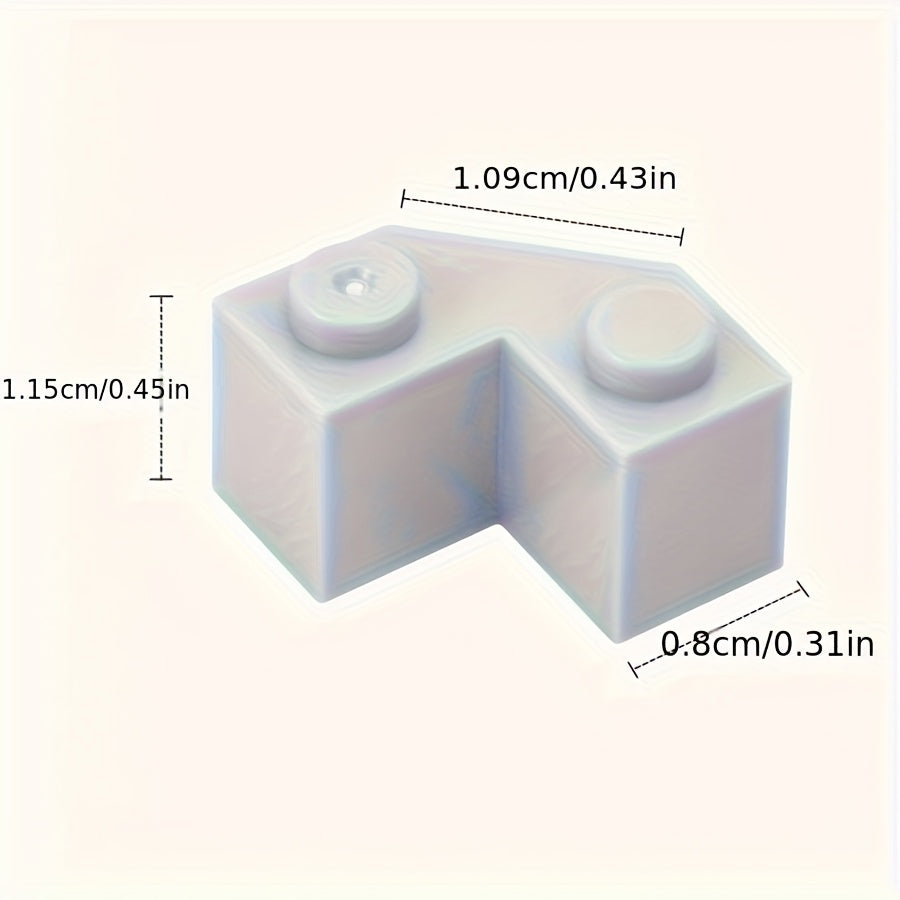 32pcs Wedge Shaped Building Blocks 2x2 Mixed Colors DIY Puzzle Toys
