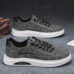 Men's Lace up Sneakers Casual Walking Shoes Comfortable