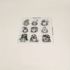1pc Santa Claus Painting Tool DIY Scrapbook Silicone Stamp