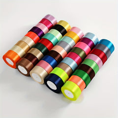 22m Satin Ribbon Rose Flower Material Packaging Decoration DIY Ribbon