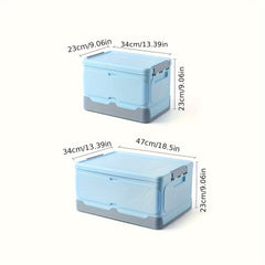 Square Stackable Storage Box with Handles for Books Toys Household
