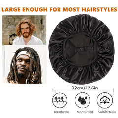 Men's Reversible Satin Sleep Cap Bonnet