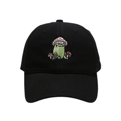Frog Embroidered Baseball Cap, Absorbent Sweat Hat