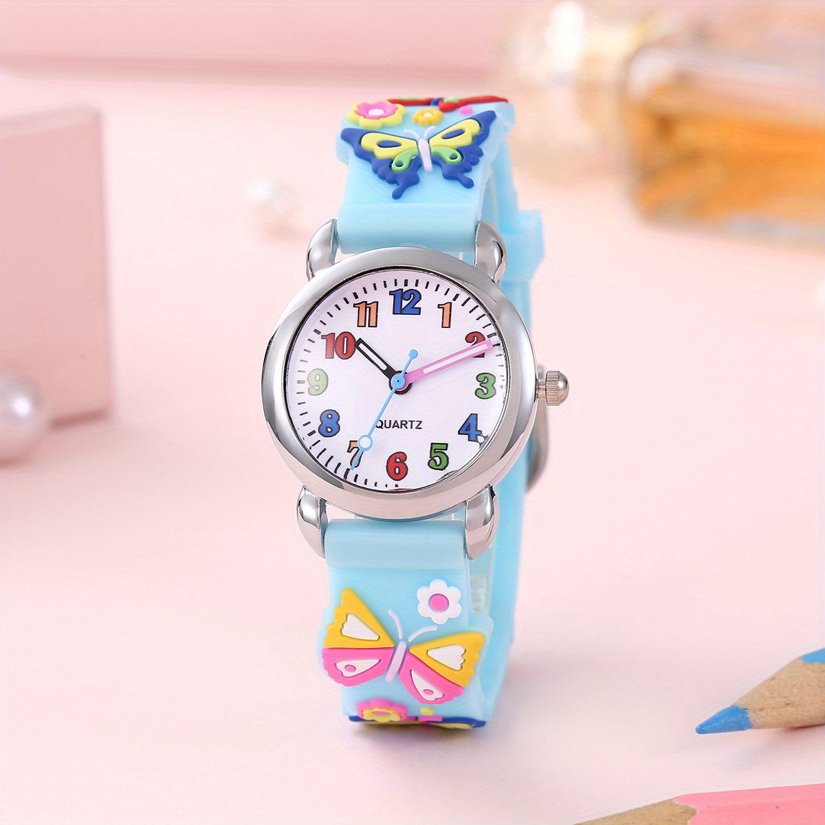 Children's Butterfly Strap Watch