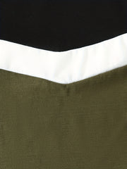 Boys Stitching T Shirt And Sweatpants Set Short Sleeve Top And Pants