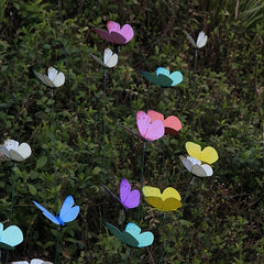 10pcs Butterfly Garden Stake Plastic Yard Sign - Garden Decor