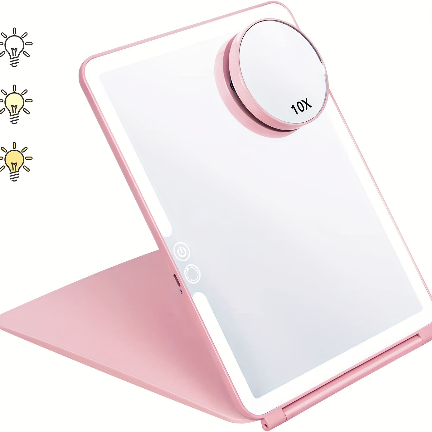 Portable Folding Mirror with 10x Magnifying Mirror