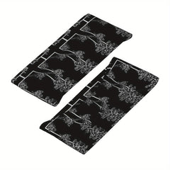 Gothic Floral Sports Headband Sweat Wicking Polyester for Yoga Gym Running
