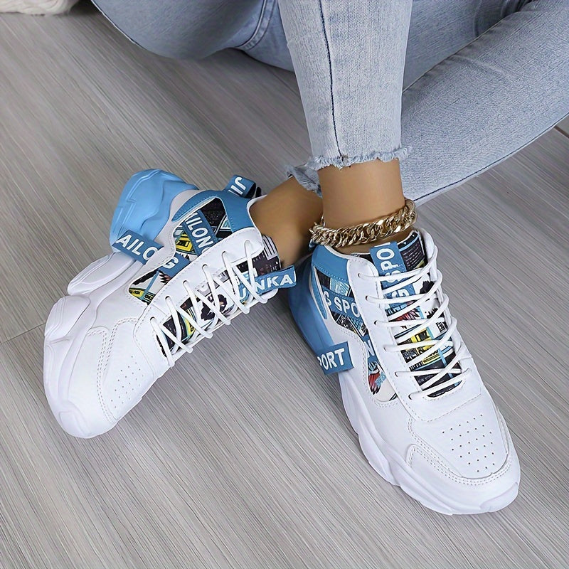 Stylish High Top Basketball Shoes Lightweight Non-slip Sport Shoes