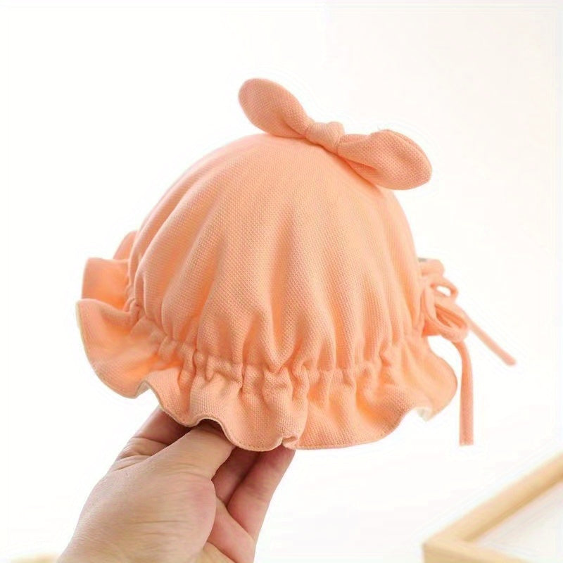 Baby Fisherman Cap Bowknot Small Basin Hat All match In Spring And Summer
