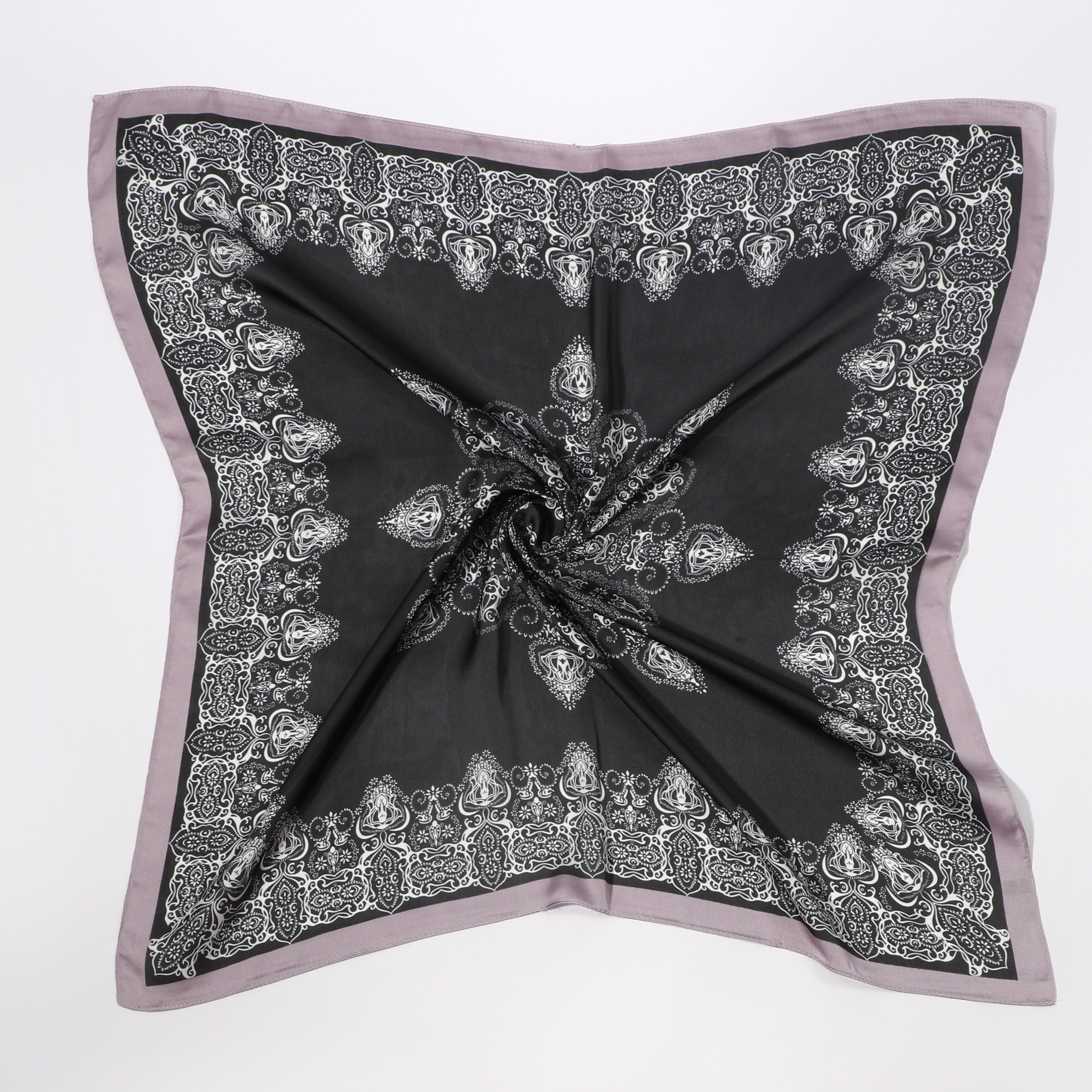 Men's Crown Pattern Square Scarf