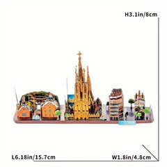 3D City Street View Metal Puzzle Model Kit