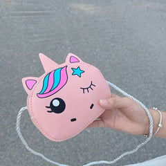 Cartoon PU Leather Crossbody Bag Lightweight Casual Shoulder Bag