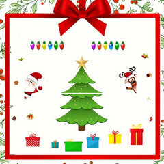 Christmas Tree Decor Stickers Garage Door Holiday Party Magnetic Stickers