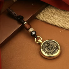 Zodiac Buddha Keychain Chinese Animal Astrology Pendant Decoration