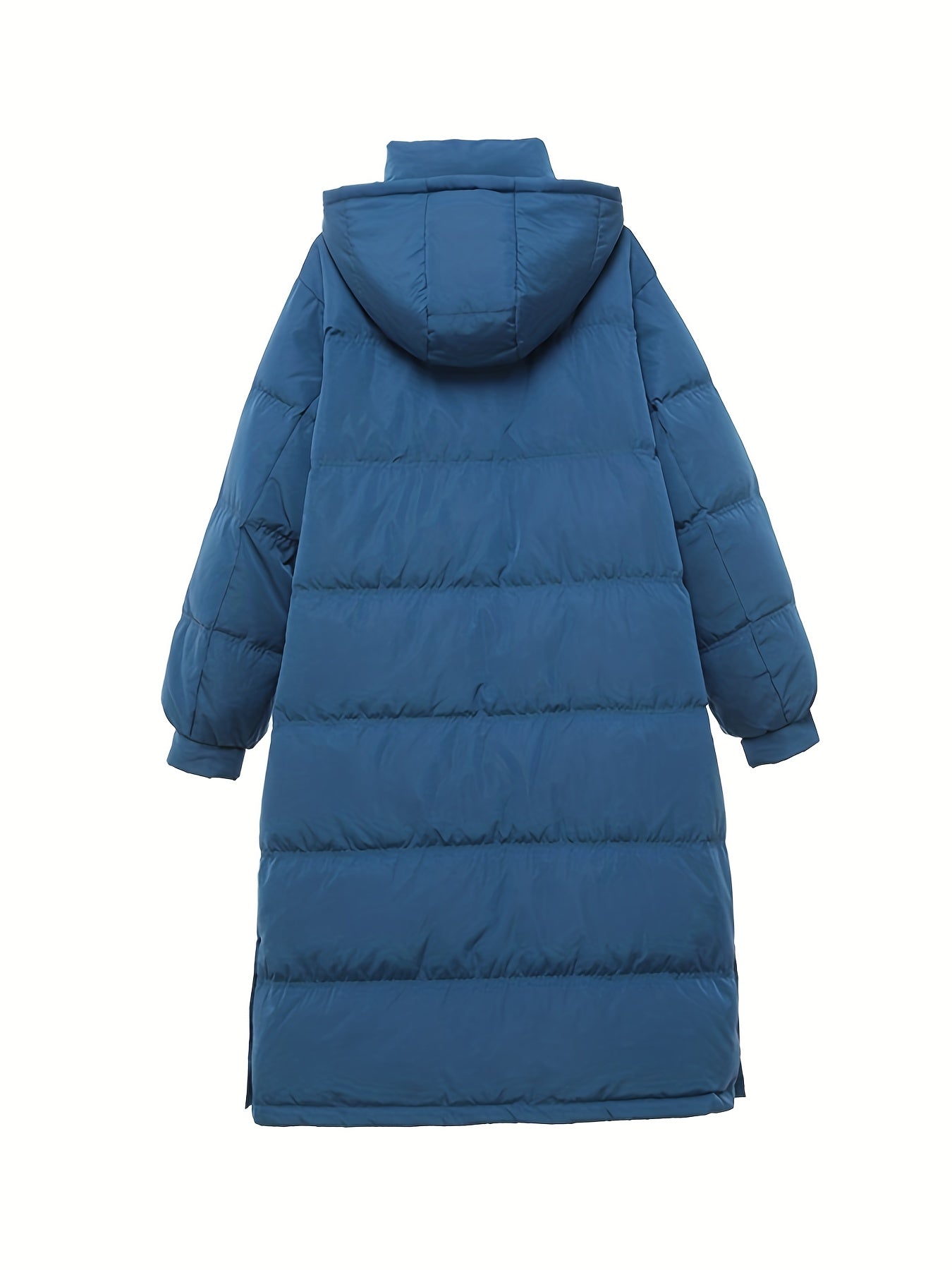 Over the Knee Puffer Jacket Warm Hooded Women's Clothing