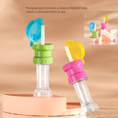 Anti Spill Anti Choke Water Bottle Cap Portable Straw