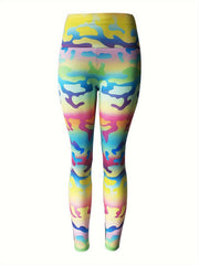 Leopard Print High Waist Tummy Control Fitness Pants